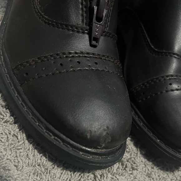 Brown tuffrider English riding boots kids 1 worn maybe twice - Picture 4 of 5